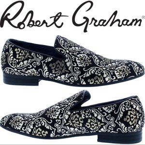 NEW Robert Graham Gibbons Jacquard Slip on Loafer